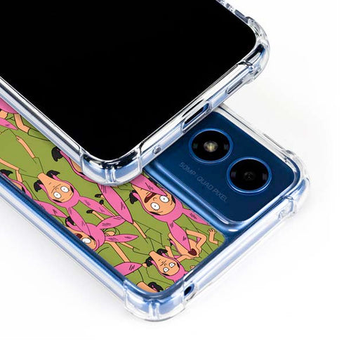 Bobs Burgers Louise Belcher Moto G 5G (2024) Clear Case